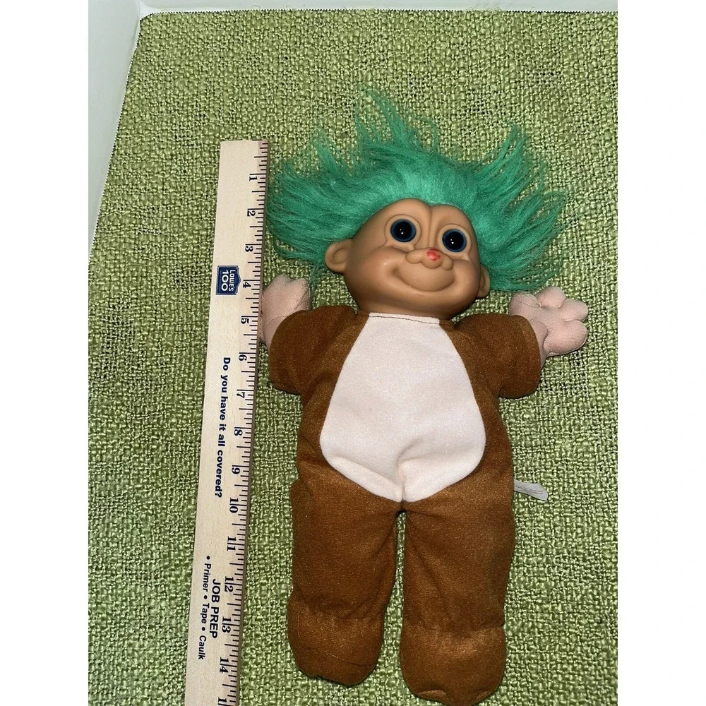 90s Russ Berrie‎ Troll Doll As Rudolph Reindeer 13